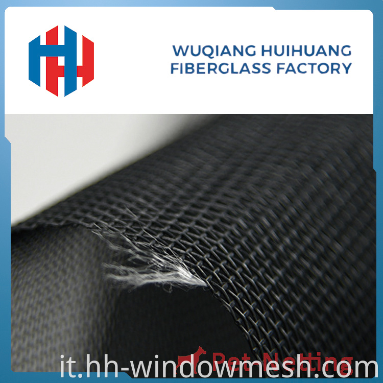 15*11 PVC Filato in poliestere rivestito di protezione per la sicurezza dello schermo di colore nero